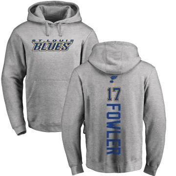 Cam Fowler Men's St. Louis Blues Branded Ash Backer Pullover Hoodie