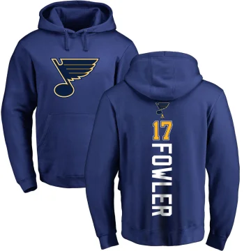 Cam Fowler Men's St. Louis Blues Branded Backer Pullover Hoodie Royal