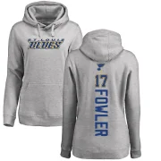 Cam Fowler Women's St. Louis Blues Branded Ash Backer Pullover Hoodie