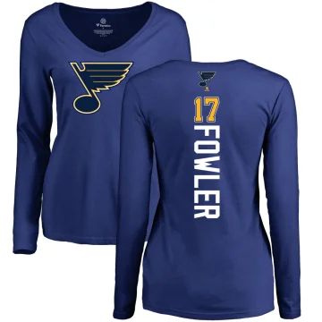 Cam Fowler Women's St. Louis Blues Branded Backer Pullover Hoodie Blue