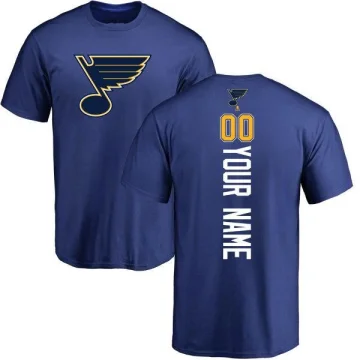 Custom Men's St. Louis Blues Branded Backer T-Shirt - Royal